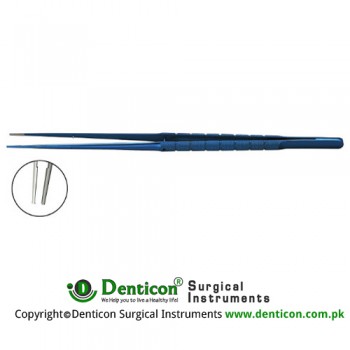 Dual Vascular and Cardiac Tissue Forcp 1.2mm beak nose tips, with 10mm tungsten carbide coated platforms 20cm, 23cm